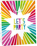 Papieren cadeau tas L Let's Party