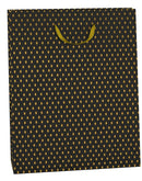 Papieren cadeau tas L Premium bl-gd