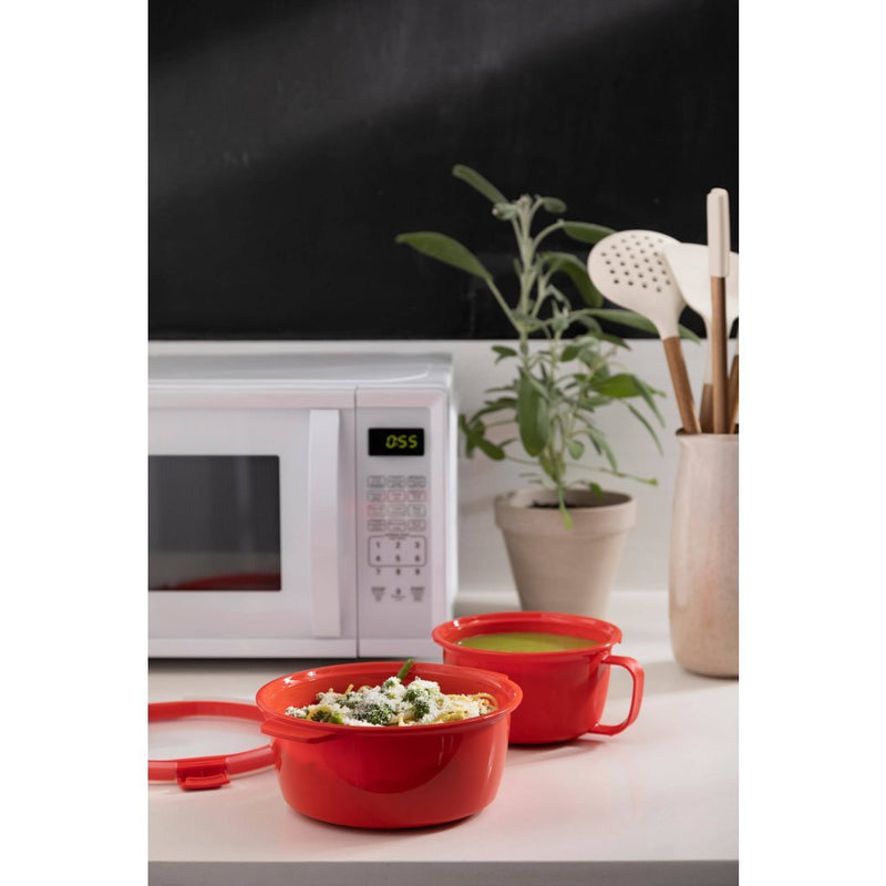 Curver Smart Microwave Eco Soepkom 0.9L Rood