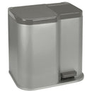 Curver Duo Pedaalemmer 15L+6L Zilver/Zwart