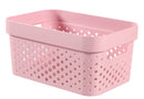 Curver infinity box dots 4,5L chalk pink - 100% recycled