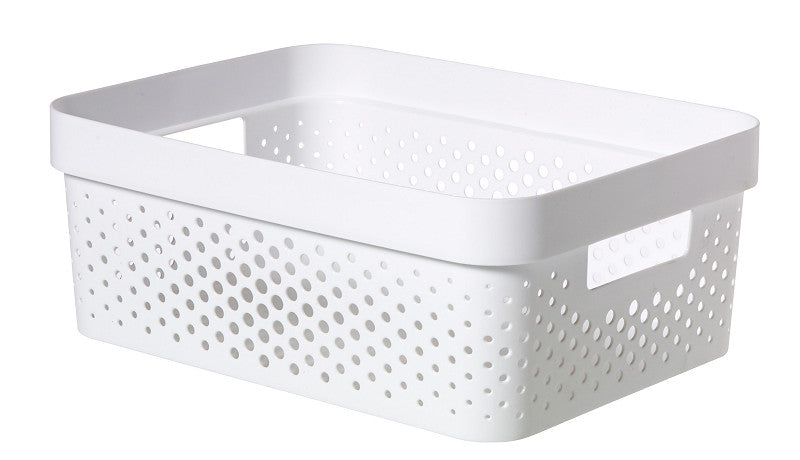 Curver Infinity Dots Box 11L 35.6x26.6x13.6 cm Wit