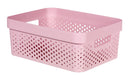 Curver infinity box dots 11L chalk pink 100% recycled