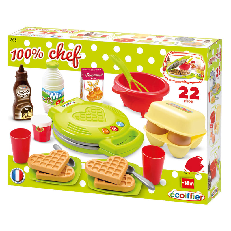 Ecoiffier Wafelijzer 100% Chef