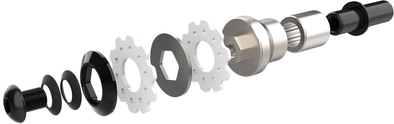 Achterderailleur "down-hill" 7 speed Box Components One - korte kooi - zwart