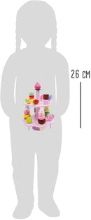 Small Foot - Houten Etagere met Speeleten Snoep, 22dlg.