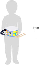 Small Foot - Houten Trommel Dieren met Stokken, 3dlg.