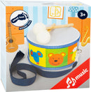 Small Foot - Houten Trommel Dieren met Stokken, 3dlg.