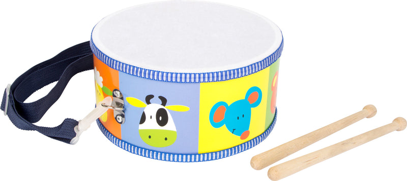 Small Foot - Houten Trommel Dieren met Stokken, 3dlg.