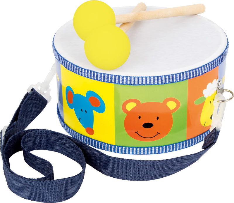 Small Foot - Houten Trommel Dieren met Stokken, 3dlg.