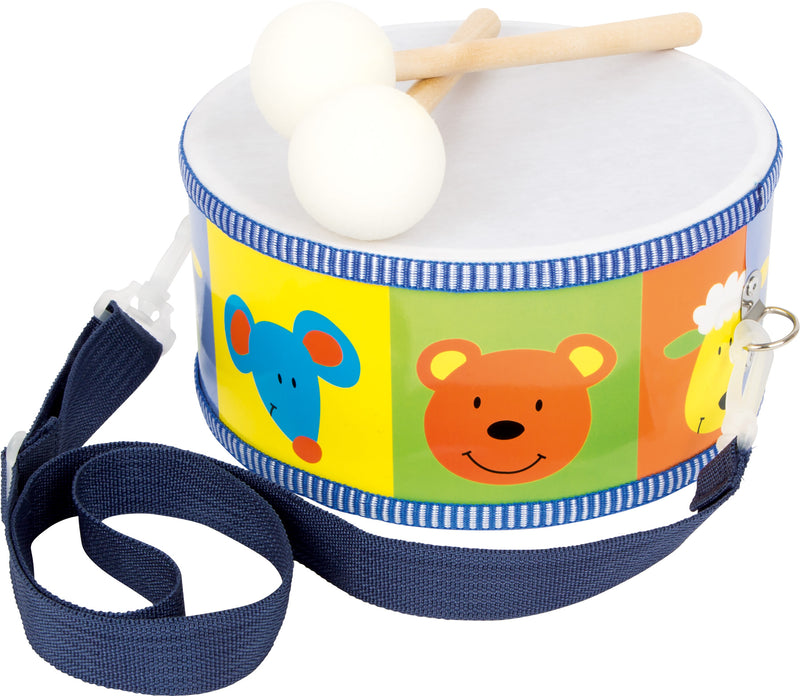 Small Foot - Houten Trommel Dieren met Stokken, 3dlg.