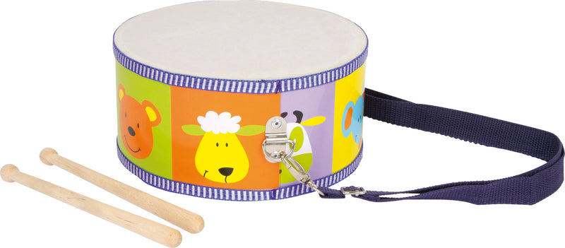 Small Foot - Houten Trommel Dieren met Stokken, 3dlg.