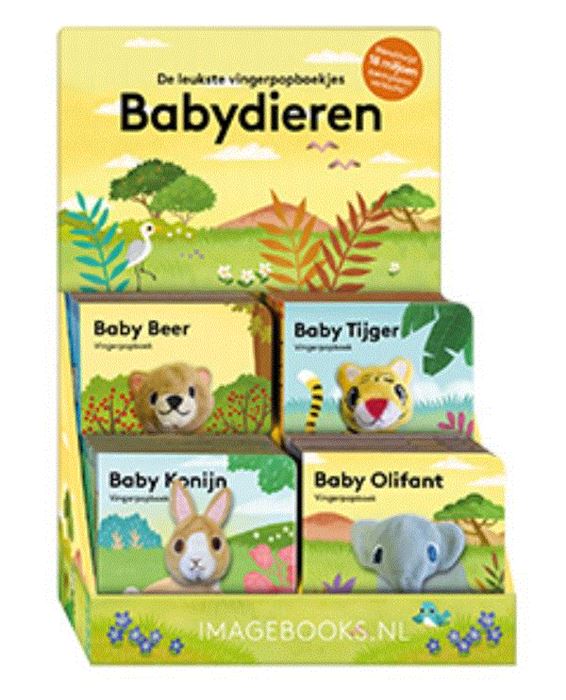 Vingerpopboekje Babydieren