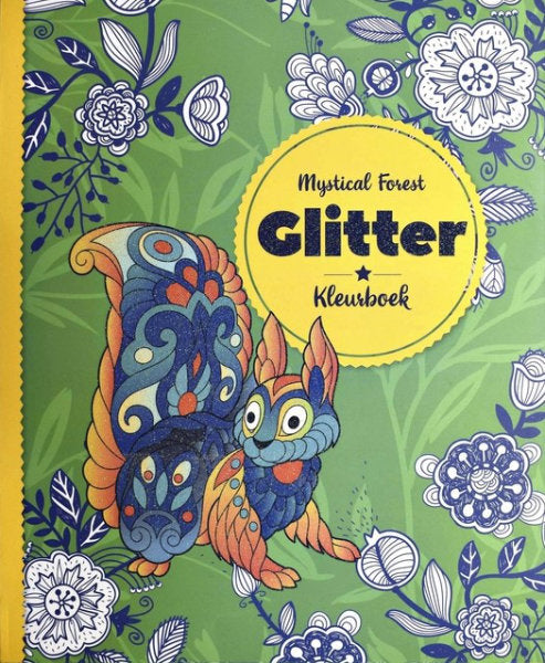 Glitter kleurboek mystical forest 319670