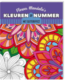 Kleuren op nummer flower mandalas