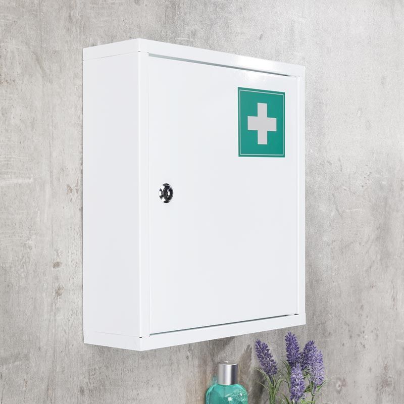 Medicijnenkast - met slot - staal