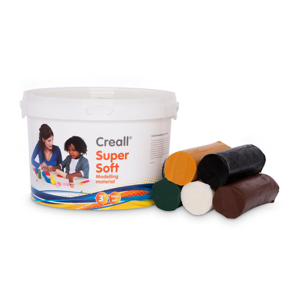 Creall Supersoft Klei Safari kleuren, 1750gr.