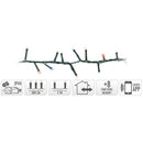 Micro Cluster met App bediening - 400 LED's - 8 meter - multicolor