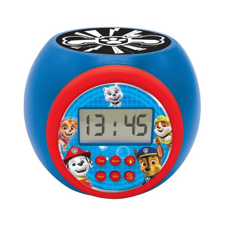 Paw Patrol Projector Wekker Rood/Blauw
