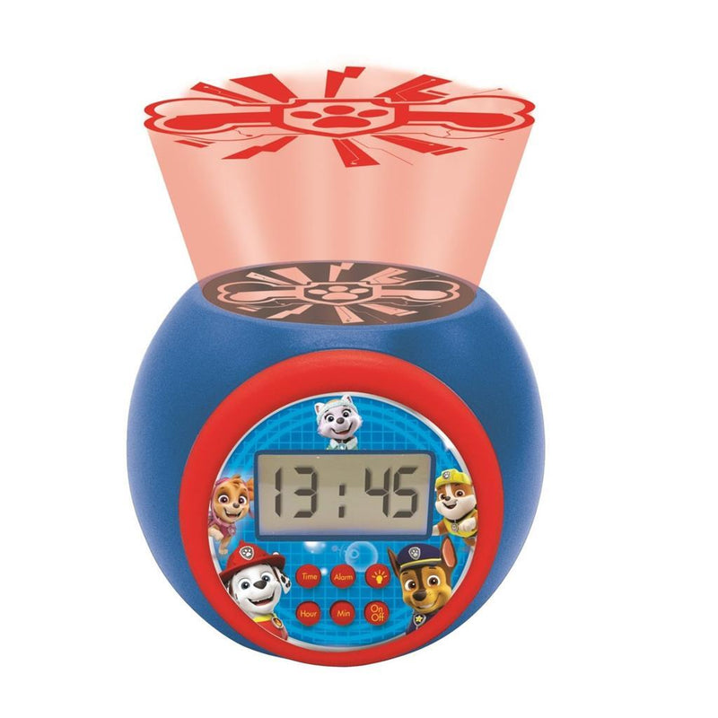 Paw Patrol Projector Wekker Rood/Blauw