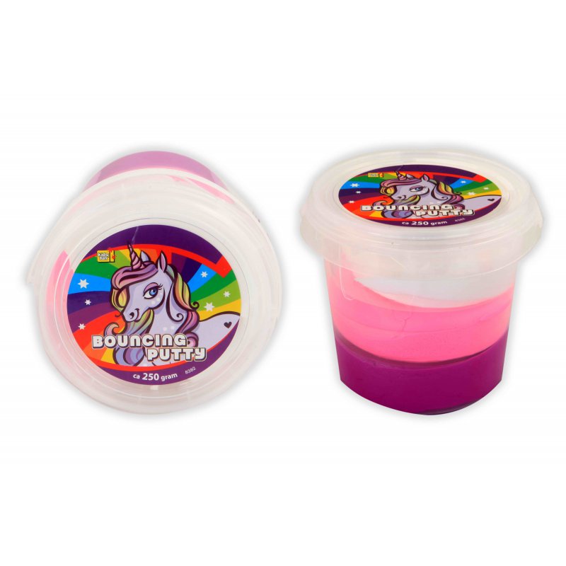 Bouncing putty unicorn in pot 8382