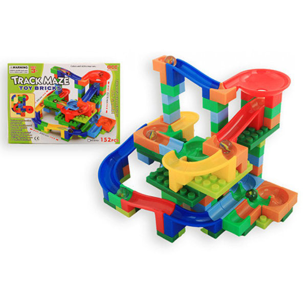 Knikkerbaan met bouwstenen 8697