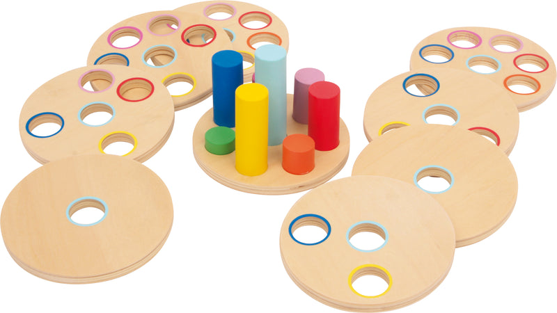 Small Foot - Houten Stapelspel Logisteck Educatief, 9dlg.