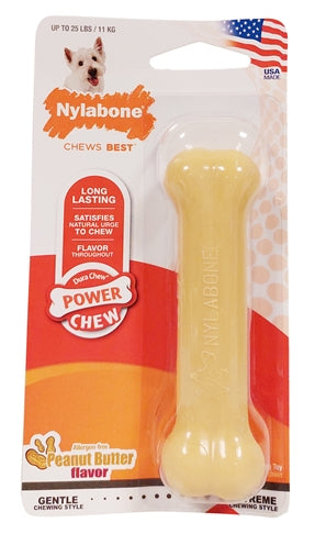 Nylabone Dura Chew Peanutbutter Voor Harde Bijters Hypoallergeen TOT 11 KG