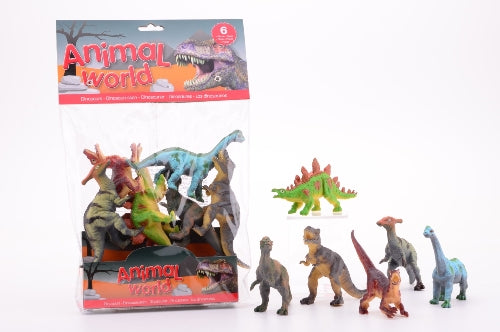 6 dinosaurussen in zak 26778