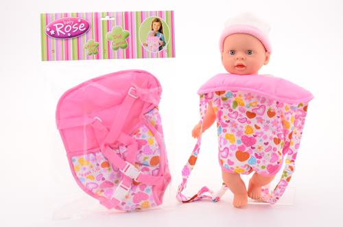 Baby Rose Poppendraagzak