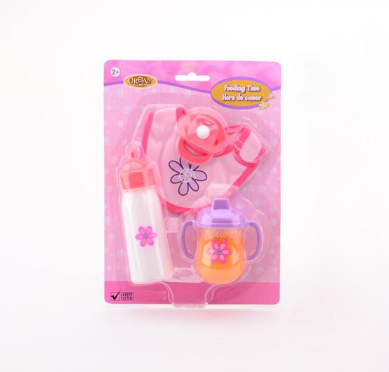 Baby rose etenstijd poppenspeelset 27567
