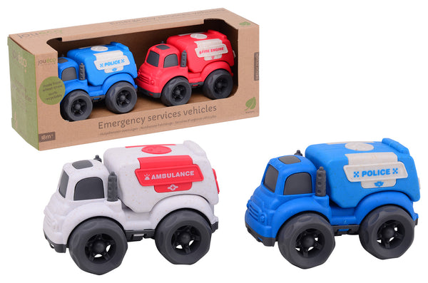 Joueco set hulpdienstvoertuig.100% 80140