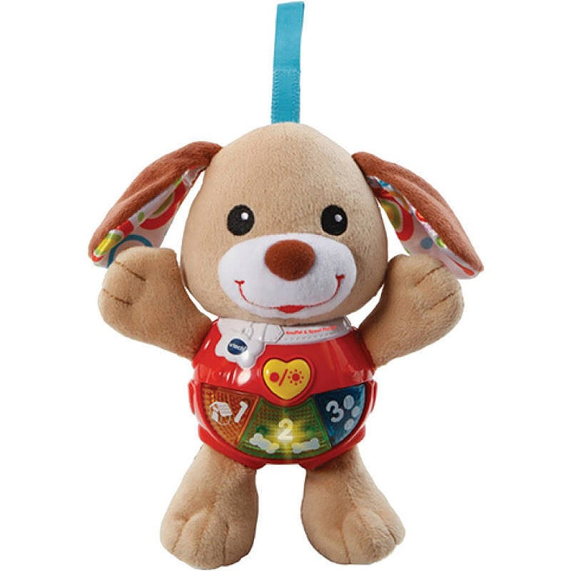 Knuffel en Speel Puppy Vtech bruin - 3+ mnd - Grijpspeelgoed Vtech Baby