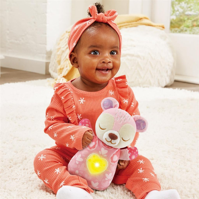 VTech Baby Dromenland Knuffel Beertje + Licht en Geluid Roze