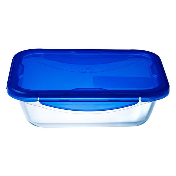 Pyrex Cook and Go Ovenschaal 20x15x5 cm Borosilicaatglas/Blauw
