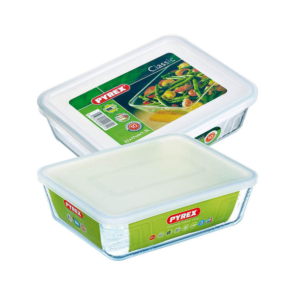 Pyrex Cook &amp; Freeze Classic Glazen Ovenschalen 1.5+2.6L Transparant