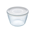Pyrex Cook and Freeze Ronde Glazen Vershoudschaal met Deksel 0.6L
