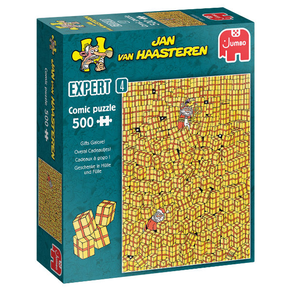 Jan van Haasteren Legpuzzel Expert 4 Overal Cadeautjes!, 500