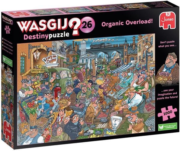 Wasgij Destiny 26 Puzzel - Barstensvol Bio!, 1000st.