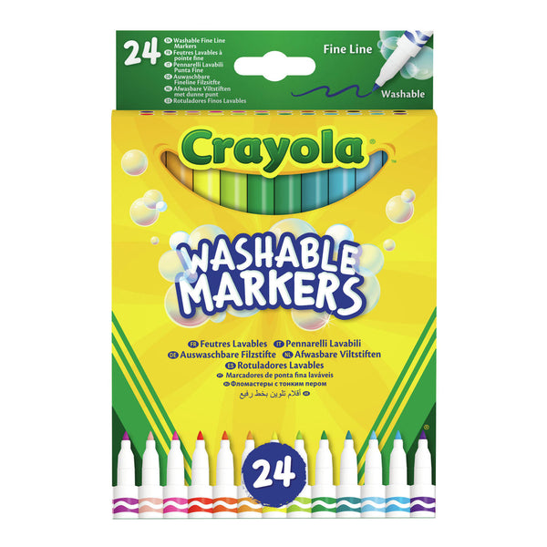 Crayola Viltstiften met Dunne Punt, 24st.