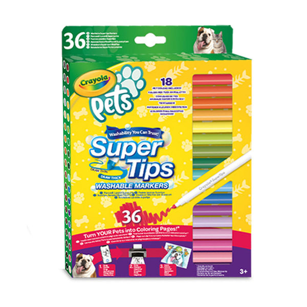 Crayola Pets Viltstiften met Superpunt, 36st.