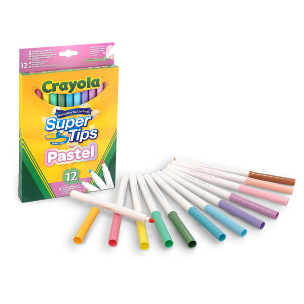 Crayola Viltstiften met Superpunt Pastel, 12st.