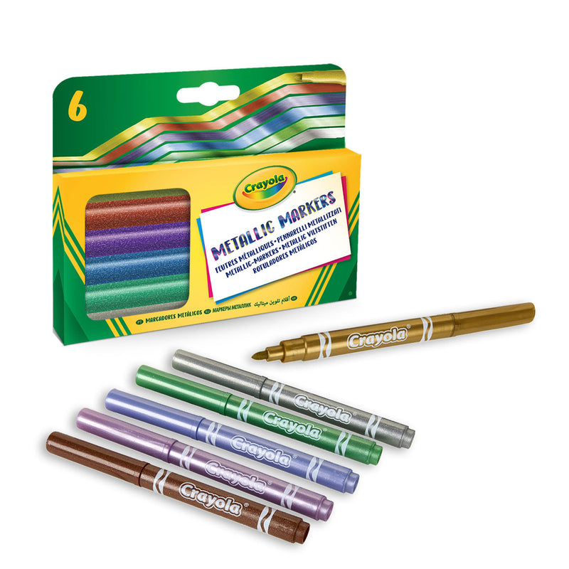 Crayola Metallic Markers 6 stuks