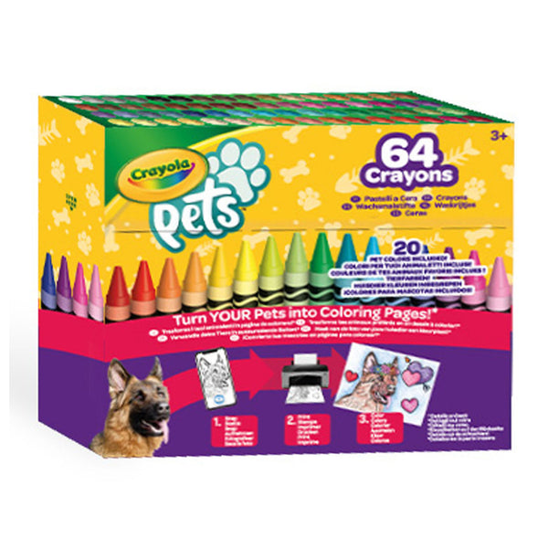 Crayola Pets Waskrijtjes, 64st.