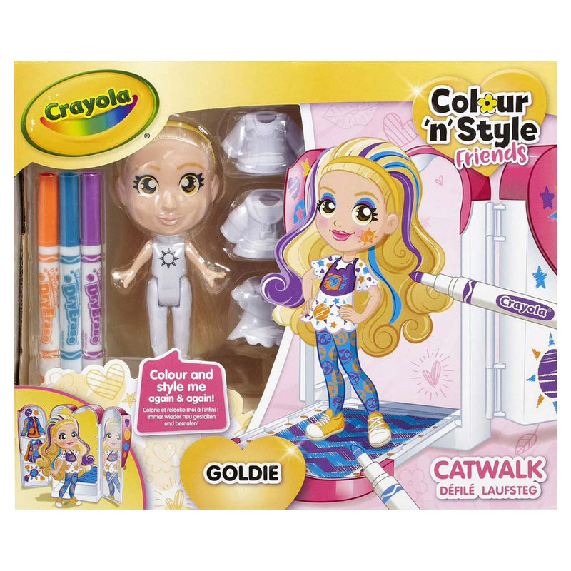 Crayola Colour n Style Friends Catwalk Inkleuren