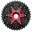 Cassette 10 speed Sunrace CS-MX0 11-36T - zwart/rood