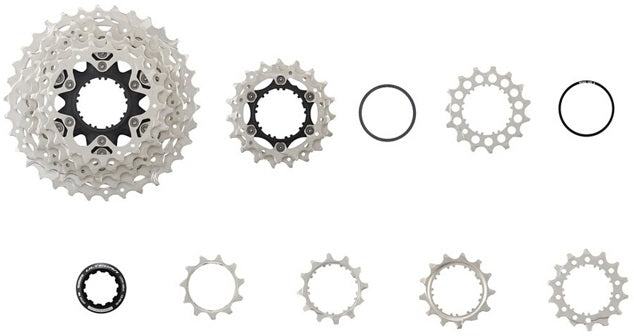 Cassette 12 speed Shimano Ultegra CS-R8100 11-30T - zilver