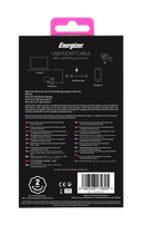 Energizer M132320  HighTech Pocket Lightning Kabel POCKETIPPK2Roze (8cm)