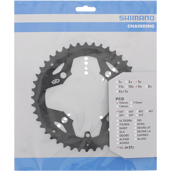 Kettingblad 44T Shimano Acera FC-M391/M430 - zwart