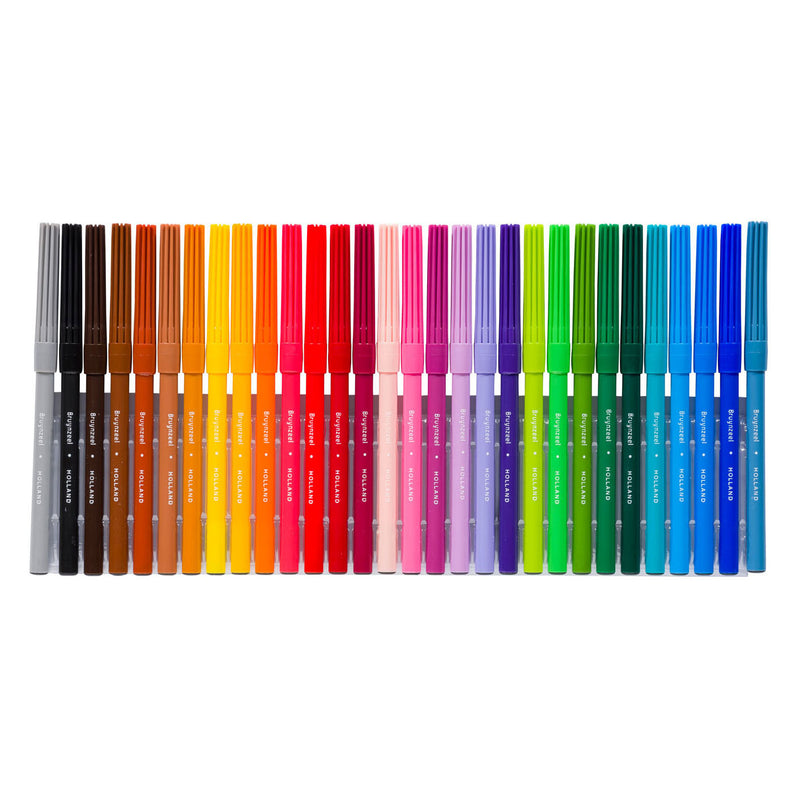 Bruynzeel Viltstiften 30 Kleuren